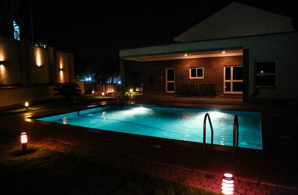 Pool side @ night